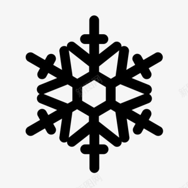 雪花雪花装饰品冬天图标
