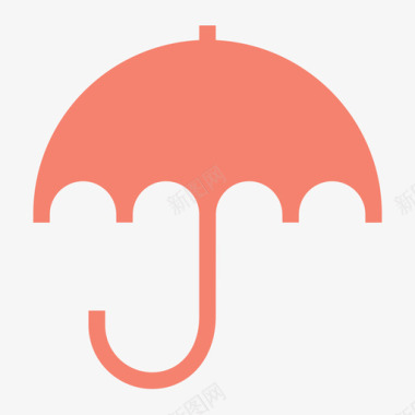 天气元素伞预报保护图标