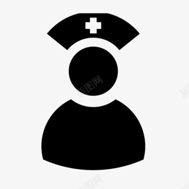 医院护士站护士援助医生图标