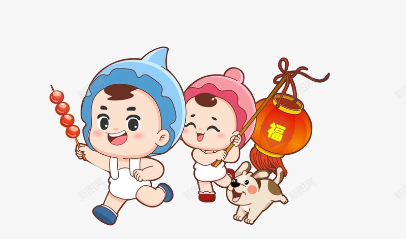 可可小爱春节png免抠素材_88icon https://88icon.com 可可 小爱 春节