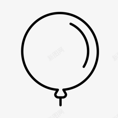气球气球生日庆祝图标