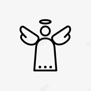 天使天使节日翅膀图标