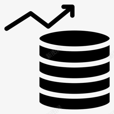 科技金融图表分析图表货币图标