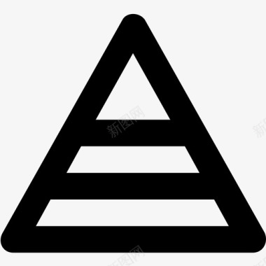 金字塔图图表三角形图标