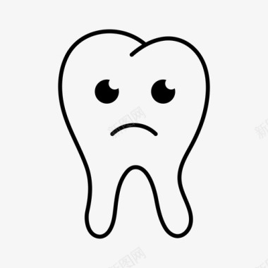 坏牙疼牙龋齿图标