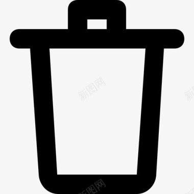 回收利用垃圾桶回收利用集网络和通讯材料平滑线图标图标