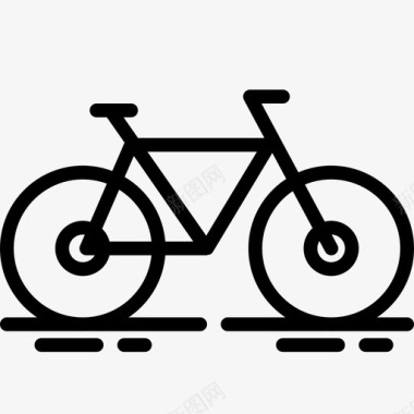 自行车旋转轨道图标