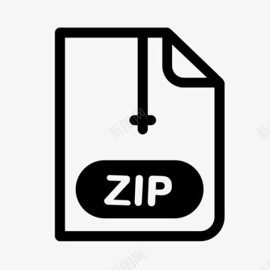 ZIPzip文件格式图形图标