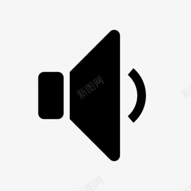音乐音量扬声器音频收听图标