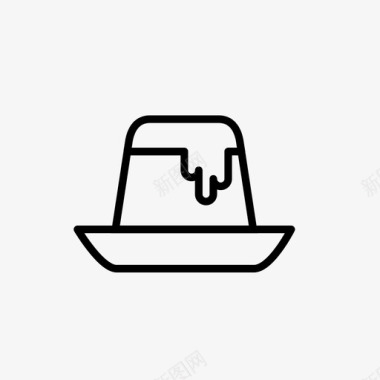 布丁布丁馅饼食物图标