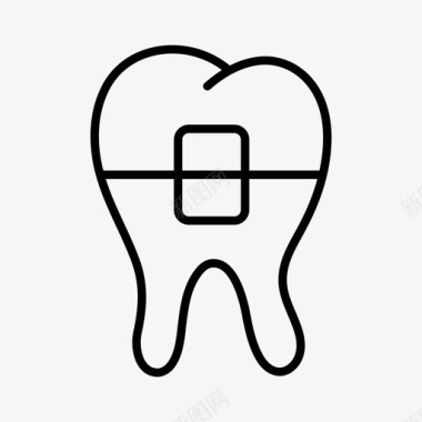 牙齿矫正正畸牙套正畸牙齿图标