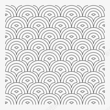 日本图案海壁纸波浪图标