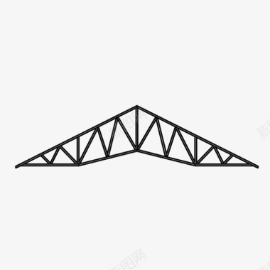 桥梁素材桁架桥梁工程图标
