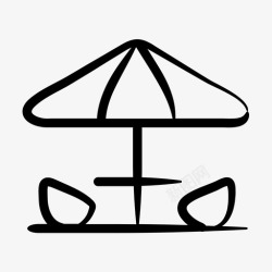 海滨长廊露台海滩室外高清图片