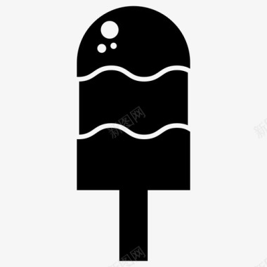 生日快乐贺卡冰棒凉爽生日快乐图标