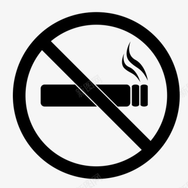 禁烟坏习惯吸烟图标