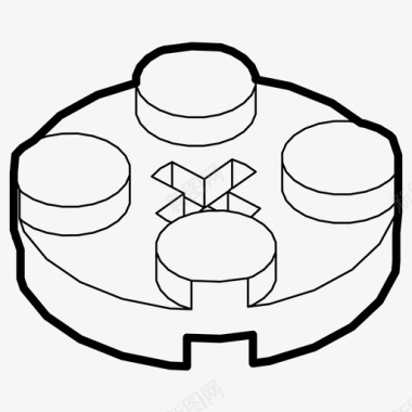 游戏原画师乐高积木积木构装师图标