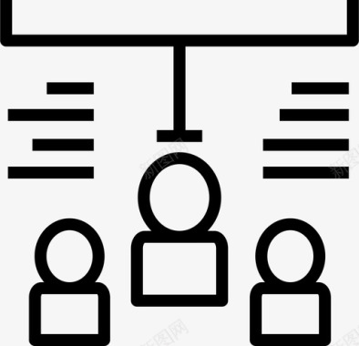 企业管理人员团队图标