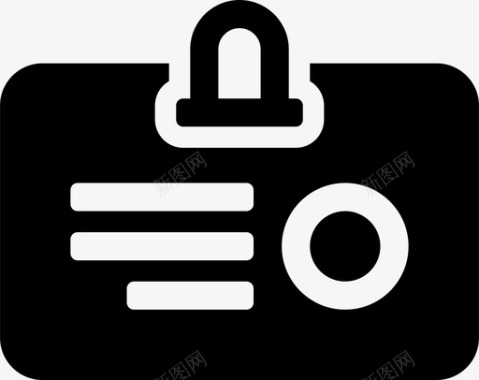 办公室人员标牌身份证图像人员图标