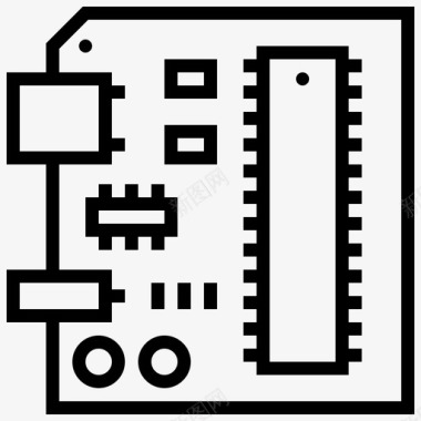 播音机pcb电路数字图标