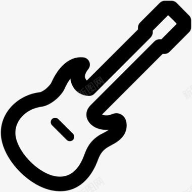 吉他电吉他音乐乐队乐器图标