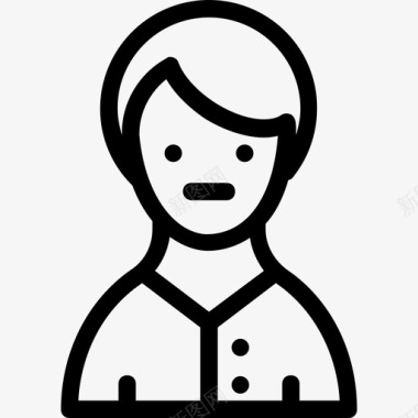 看书小男孩头像男用户图标