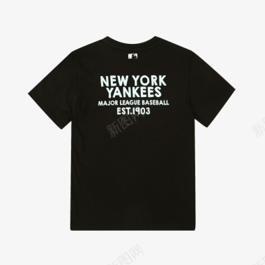 爆米花字母短袖T恤NEWYORKYANKEES图标