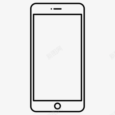 苹果7黑色手机iphone7plus苹果智能手机图标