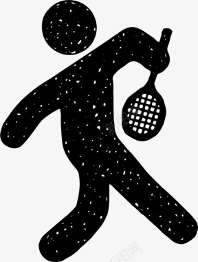 网球网网球网球拍发球图标