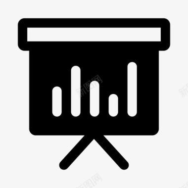 实力展示图标业务展示条形图图表图标