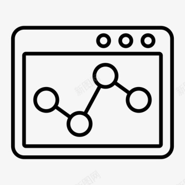 大数据搜索网站分析图表数据图标