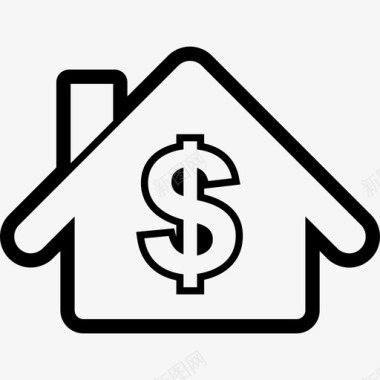 房屋价值信贷房屋图标