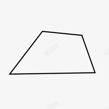 不规则四边形二维形状几何图标