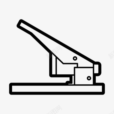 金属机床金属订书机紧固件床单图标
