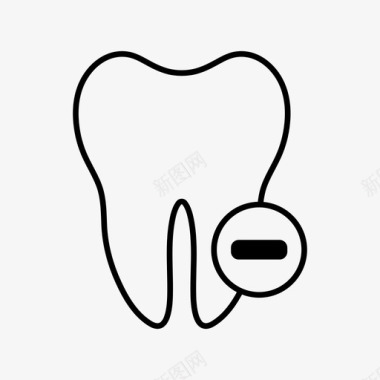 牙齿图标牙齿治疗蛀牙龋齿图标