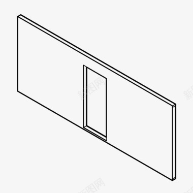 墙体画开口建筑组成建筑图标