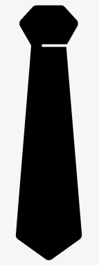 黑色领带商务领带正式领带图标