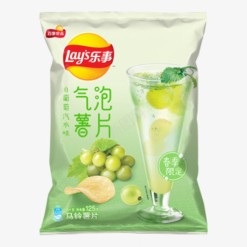 乐事Lays薯片气泡薯片白葡萄汽水味125gpng免抠素材_88icon https://88icon.com 薯片 乐事 气泡 白葡萄 葡萄 汽水