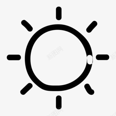太阳半光图标