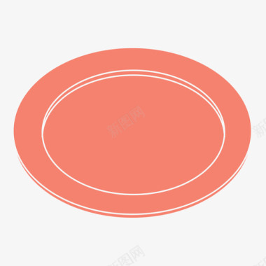黑色餐盘炊具餐具图标