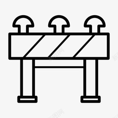障碍物障碍物建筑分隔物图标