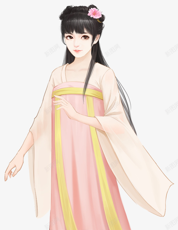 暖色襦裙少女古风png免抠素材_88icon https://88icon.com 暖色 襦裙 少女 古风