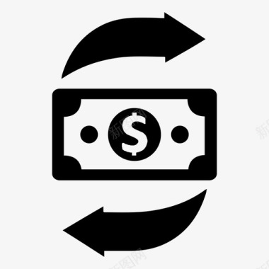 火焰美元图标交易美元金融图标