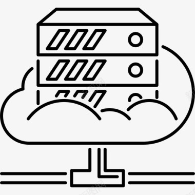 大数据搜索云服务器数据文件图标