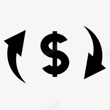 火焰美元图标美元兑换商业硬币图标