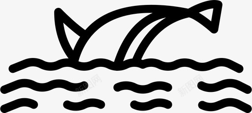 海豚海豚海洋大海图标