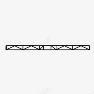桥梁素材桁架桥梁工程图标