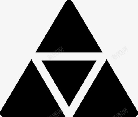 三角形图案马赛克图标