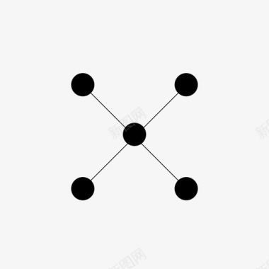 绚丽几何图案几何点关节图标