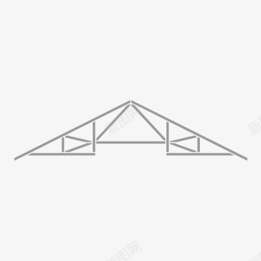 桥梁桁架桥梁工程图标